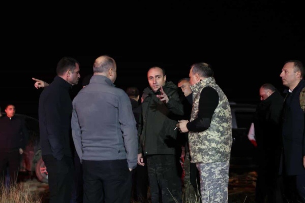 გეკა გელაძე თურქული თვითმფრინავის ჩამოვარდნის ადგილზე იმყოფება