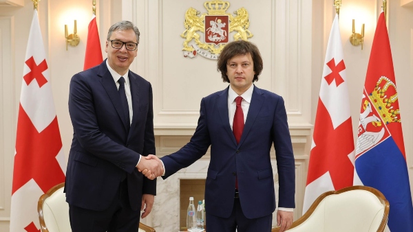 ირაკლი კობახიძე სერბეთის რესპუბლიკის პრეზიდენტ ალექსანდარ ვუჩიჩს შეხვდა